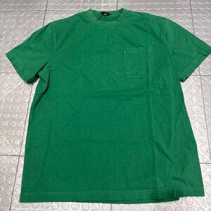 J Crew Relaxed Fit Premium Midweight Cotton Pocket T-shirt Vintage Green L BB950